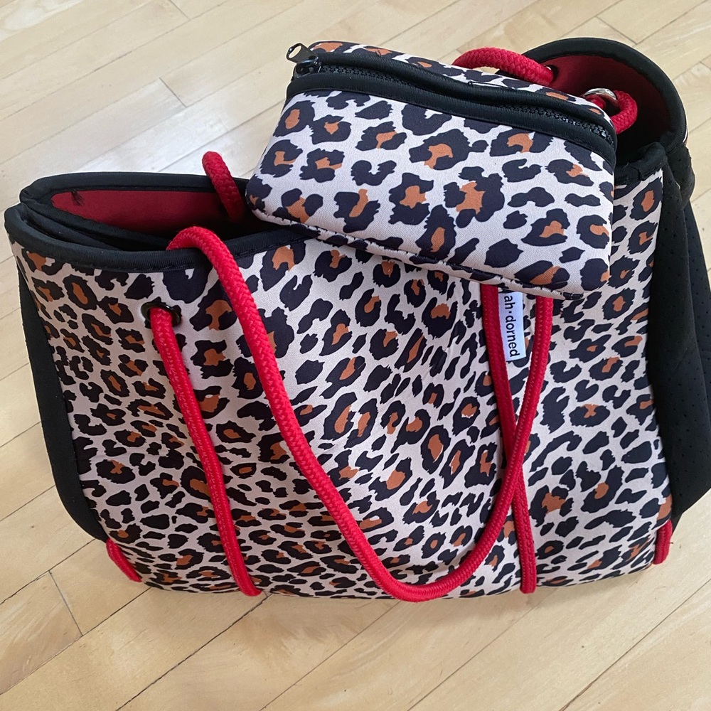 Ah-Dorned Animal Print Neoprene Tote
